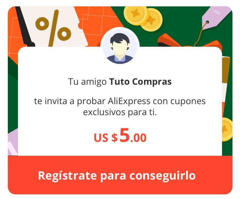 Cupón de US$ 5 en AliExpress